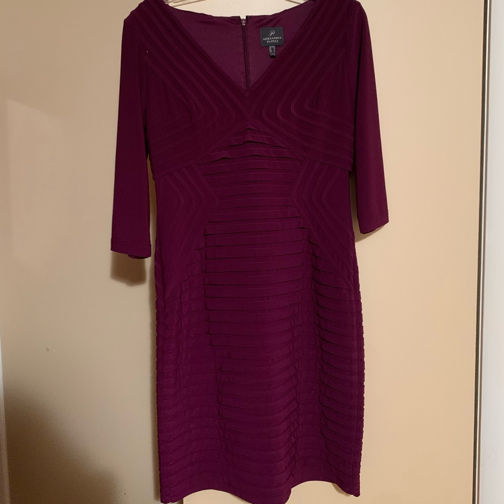 Adrianna Pappel Maroon Dress